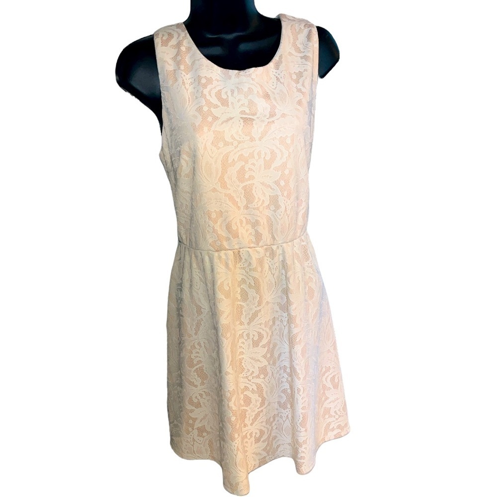 Heart Soul ❤️🤍‎ Lace printed dress
